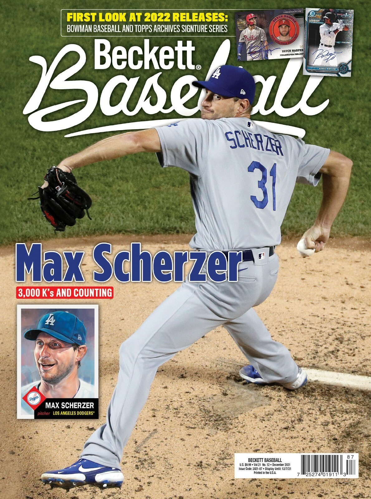 New August 2022 Beckett BASEBALL CARD Price Guide Magazine with BYRON
