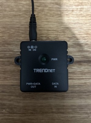 Injecteur PoE, Trendnet, 1 Port, Entrée 240V, Sortie 54V, 15.4W + Alim