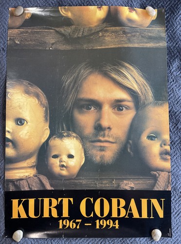 Rare Kurt Cobain Nirvana 1967-1994 Poster 23” X 33” England