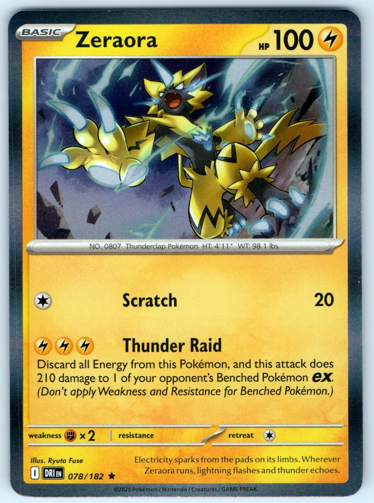 置物 Rare Species Zeraora 78/182 Holographic Pokemon Card | eBay