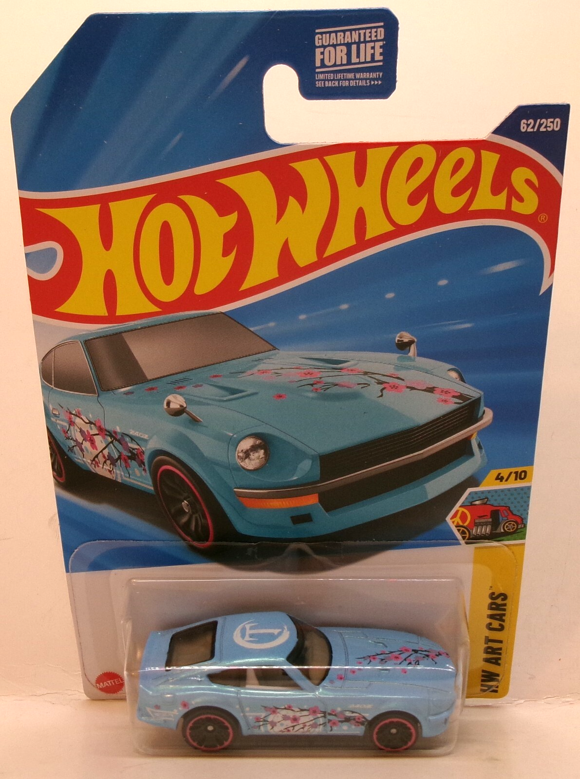 2025 HOT WHEELS 1:64 HW ART CARS 4/10 BLUE DATSUN 240Z #62