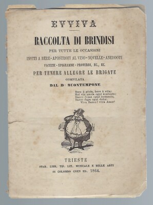 "Evviva: raccolta di brindisi per tutte le occasioni" Dr. Buontempone