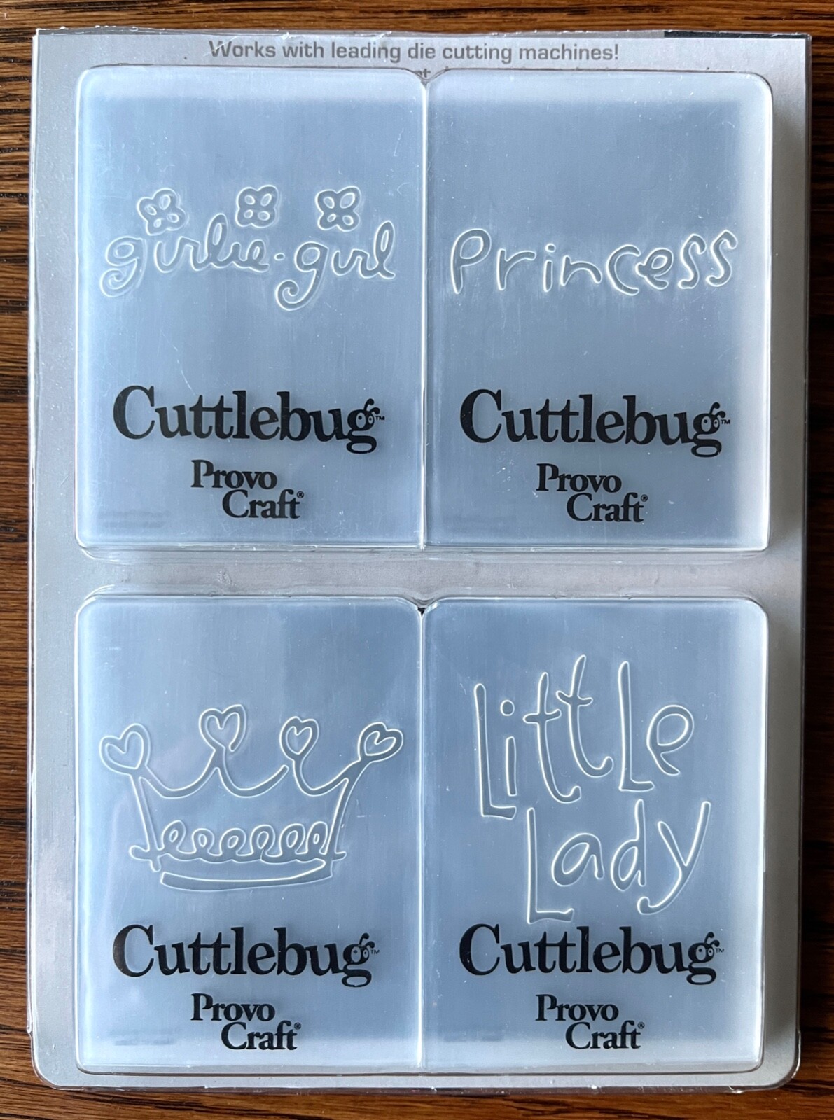 Provo Craft CUTTLEBUG 3 Sets Embossing Folders ~Princess~ It’s A Girl~It's a Boy