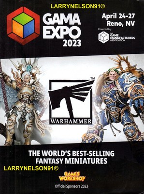 GAMA EXPO 2023 SITE BOOK WARHAMMER 40K YU-GI-OH MTG POKEMON D&D FUNKO ULTRA PRO