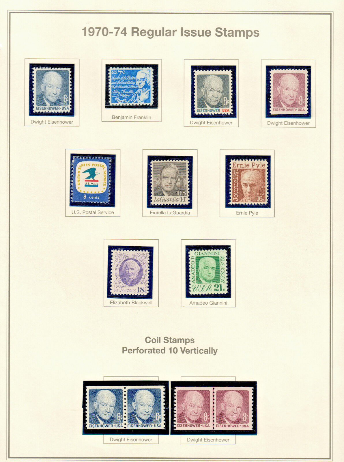 TRIAL POSTAGE STAMPS コレクション O3//85 - 1873 Officials Mail Stamp Collection, (10) - Mystic