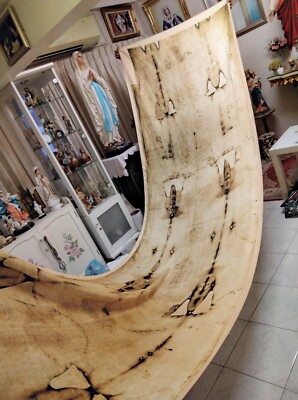 Shroud of Turin Jesus Full Fabric Print Vintage Antique Relic New Art Easter