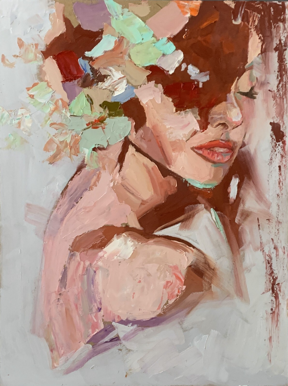 白昼夢 P8 油彩画 人物画 oil painting art 白昼夢 P8 油彩画 人物画 oil painting art 白昼夢 P8 油彩画