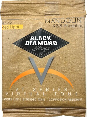 Black Diamond Mandolin Strings Phosphor Bronze Loop End .011-.038