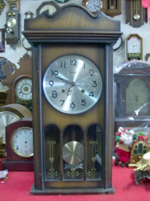 Large Wall Clock Made Of Wood 35 Day.  Hour and Half Hour Strike