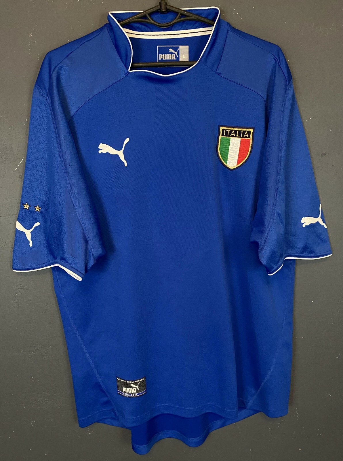 2003-2004シーズン イタリア代表 ユニフォームPUMA シャツ ITALY MATCH ISSUE 2003/2004 HOME FOOTBALL SHIRT PUMA #19