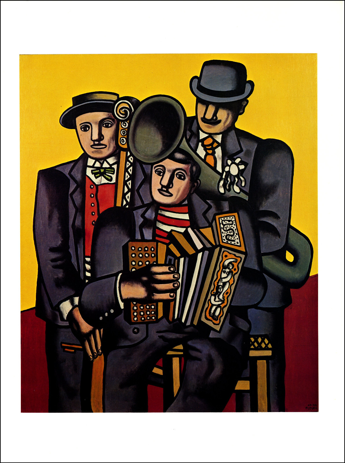 Fernand Léger(仏) 「The Three Musicians」 Three musicians (1930) by Fernand Leger – Artchive