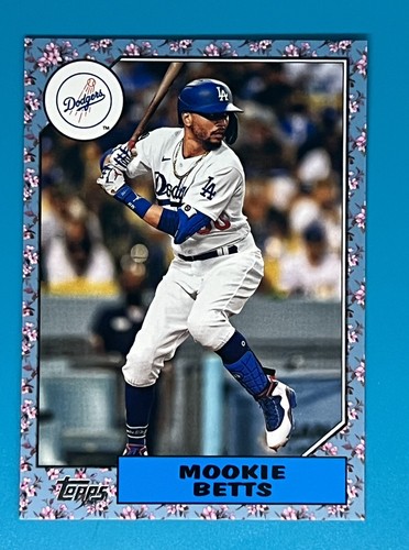 2022 topps japan edition #87B-27 Mookie Betts Dodgers Cherry