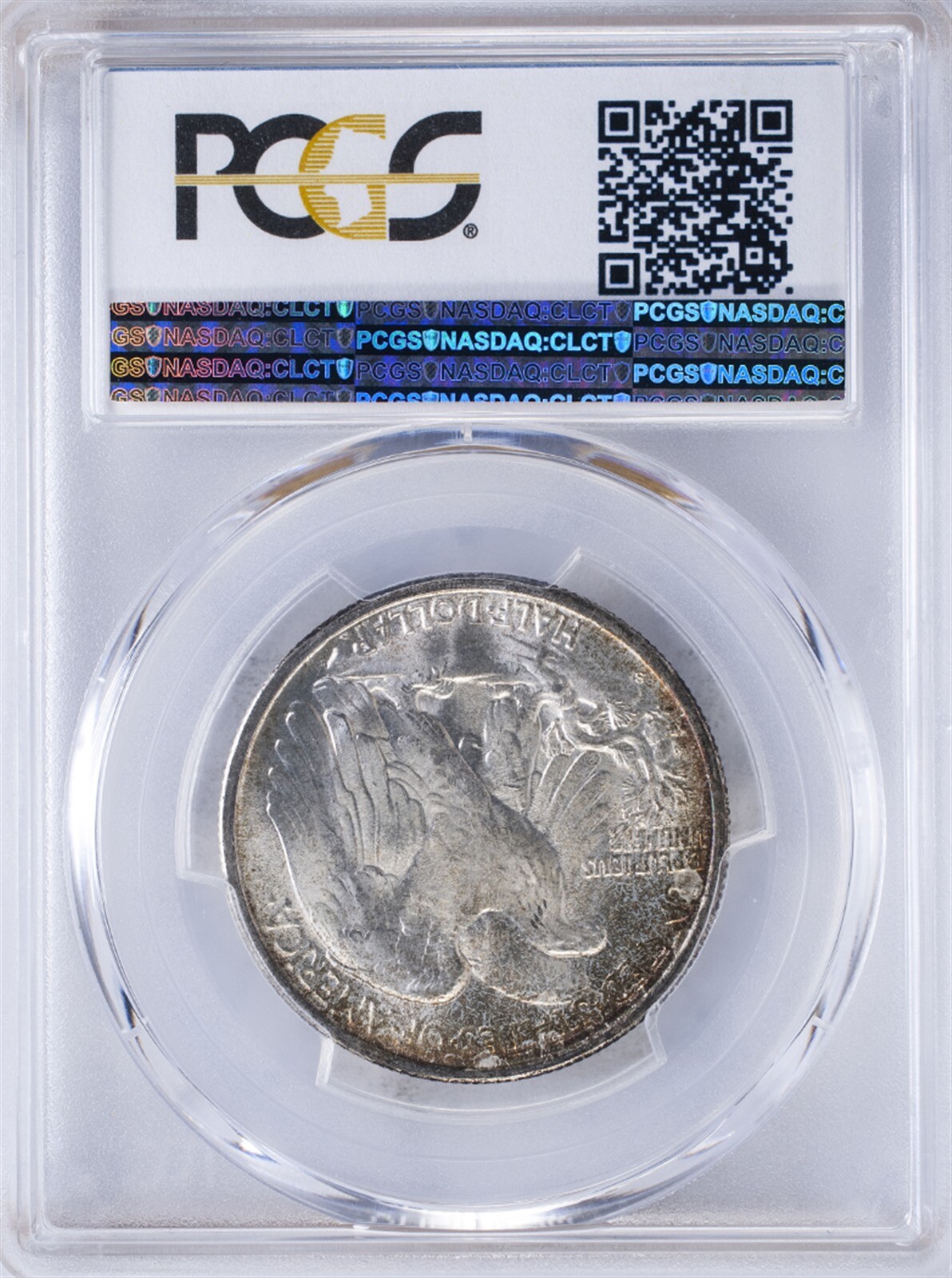 1945 S Walking Liberty Half PCGS MS66 Beautiful Obverse and Reverse Toning