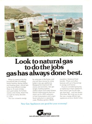 1978 GAMA Gas Appliance Manufactures Association Vintage PRINT AD - WALL AD ART