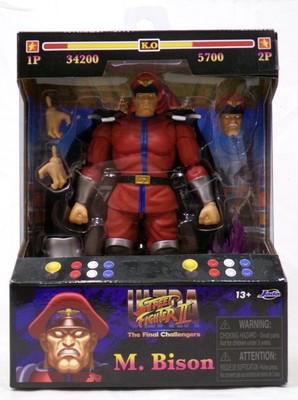 Jada Ultra Street Fighter II The Final Challengers M. Bison 6'' Figure New Sealed