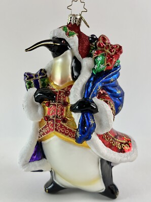 Christopher Radko  2011 GIFT GIVING EMPEROR Penguin Christmas Ornament