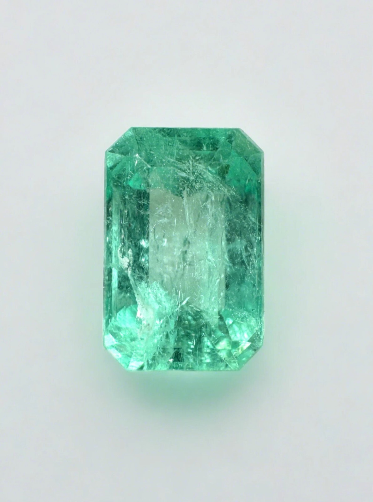 邦楽 LOVE SHOP COLOMBIA - EMERALD GROOVE 2.35ct Colombian Emerald 18k Solid Gold Ring with Diamonds