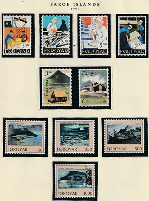 Faroe Islands Lot 10 - Postage: (Stamp details bel) Scott 2023 Cat. Value $21.35