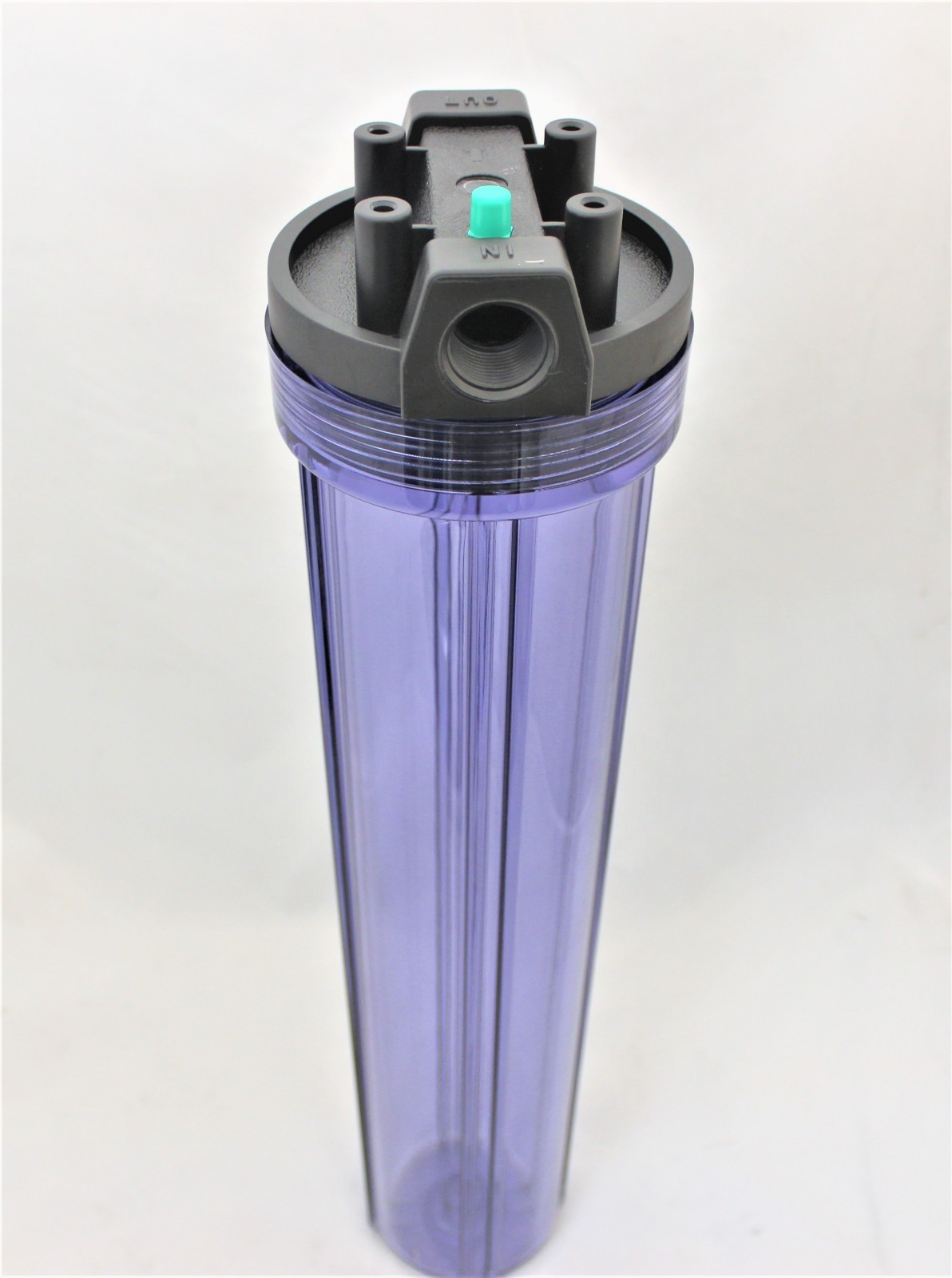 Water Filter Housing 2.5" x 20" Clear Pack of 2 Pressure Cap Release 2
