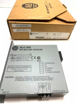 New Allen-Bradley 1747-AIC / B DH-485 LINK COUPLER MODULE SLC 500 Warranty Fast