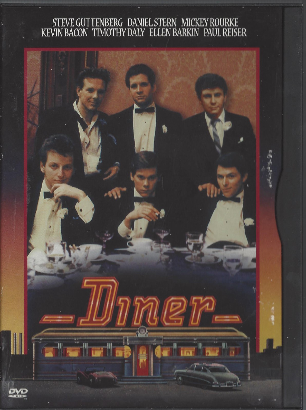Diner (DVD, 2000) Steve Guttenberg, Mickey Rourke, Kevin