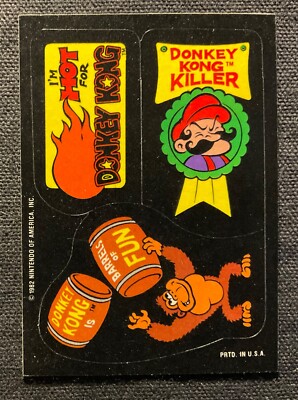 Donkey Kong  - 1982 Topps Stickers - Singles