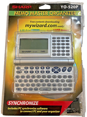 NEW OPEN Sharp YO-520P Synchronize Memo Master Organizer (CD ROM Missing)