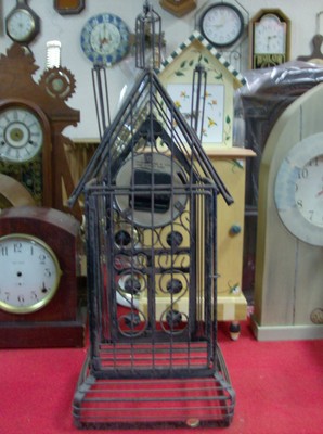 Metal Church Desk/Shelve/Mantel Clock  ( Quartz)  (New No Box)
