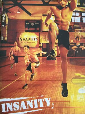 Insanity 60-Day Total-Body Conditioning Program (10 DVDs & Nutrition Guide) New