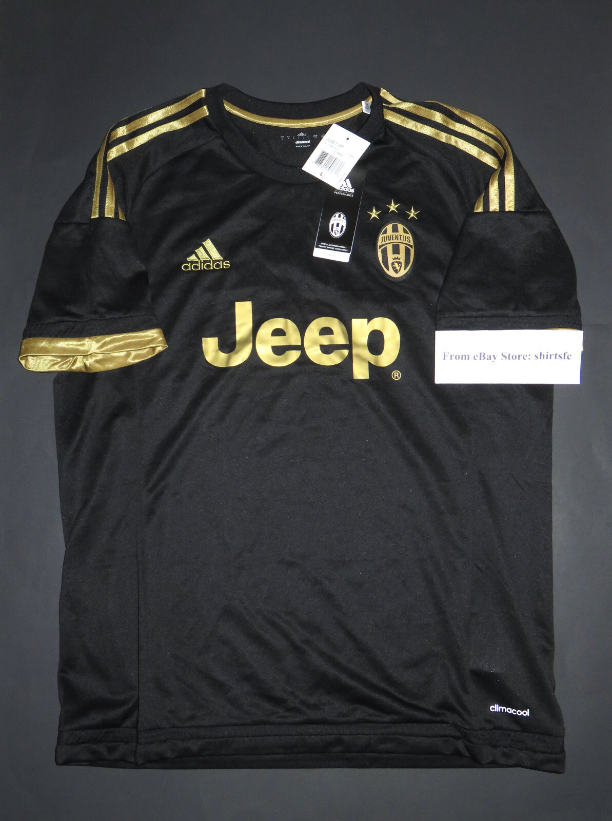 juventus black gold jersey