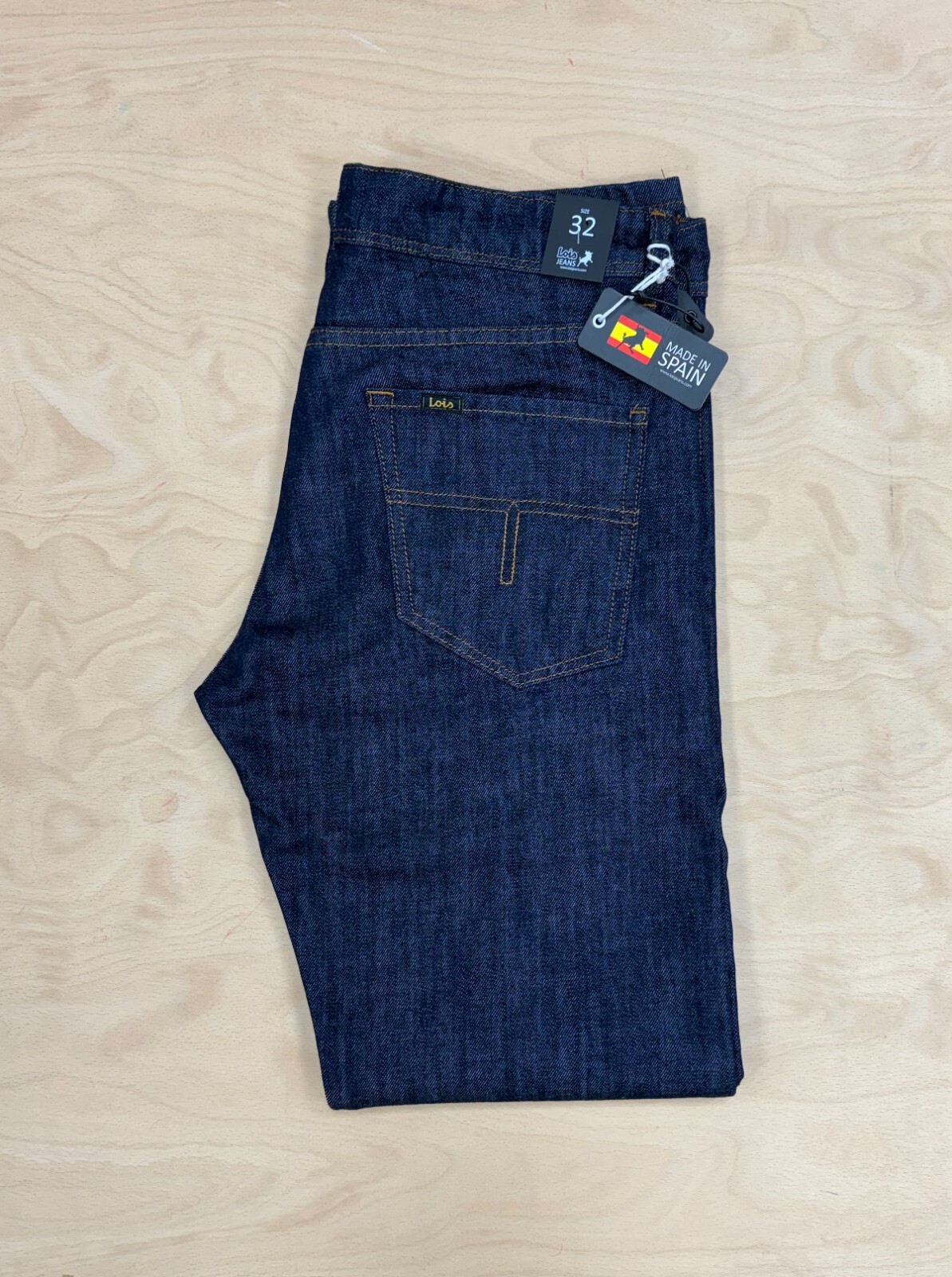デニム・ジーパン LOIS JEANS DARK BLUE COTTON DENIM JEANS Lois Jeans Men's Marvin, Blue Dark One Wash straight Regular