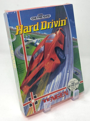 Hard Drivin' (Sega Genesis, 1991) SEALED SOFT BOX TENGEN