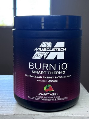 Muscletech Burn iQ Smart Thermo Sweet Heat 8 oz Energy & Cognition- Ex 01/11/25
