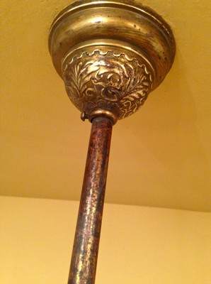 Vintage Lighting exquisite circa 1900 2 shade pendant