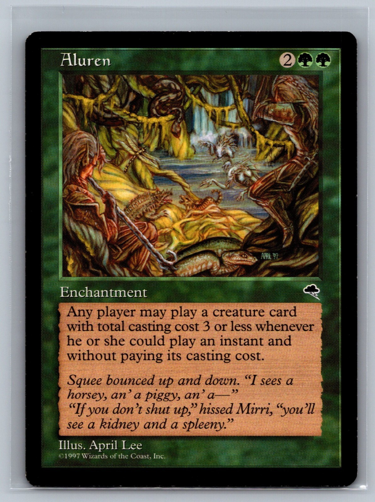 MTG マジックザギャザリング 【魔の魅惑/Aluren】[TMP] 4枚セット