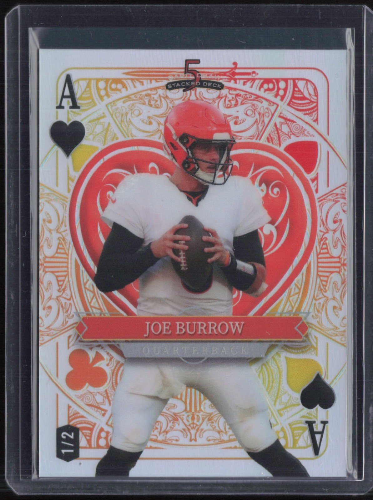 2024 Wild Card 5 Card Draw Stacked Deck Joe Burrow 1/2