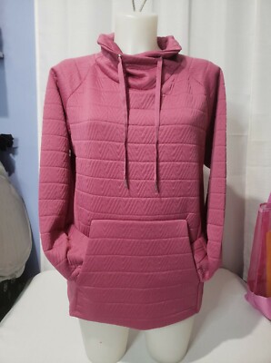 MTA SPORTS WOMAN'S QUILTED FRONT MOCK NECK PULLOVER, NEW SZ. SMALL *FREE GIFT