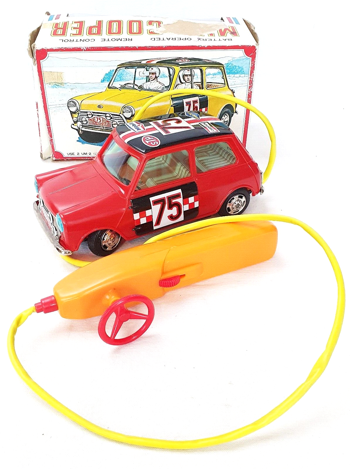 Daiya Japan MORRIS MINI COOPER RALLYE Battery Operated Tin Daiya Japan MORRIS MINI COOPER RALLYE Battery Operated Tin