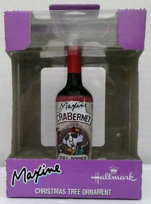 2018 Hallmark~Maxine~CABERNET~FULL-BODIED and SASSY! Wine Bottle ~NIB~Ships FREE