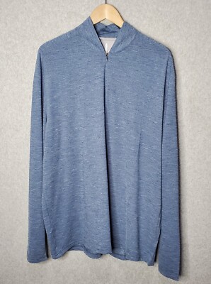 Johnnie-O Hoodie Pullover Sweater Performance Stretch Men's Size XL Blue NWT