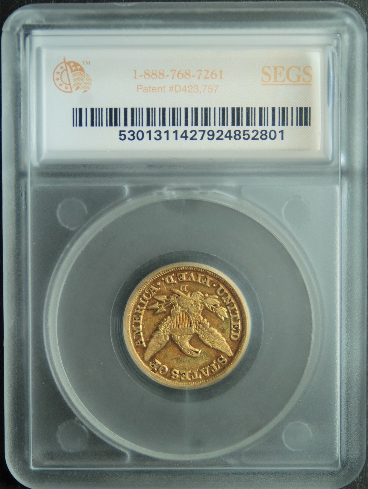 1851-D $5 Gold Liberty Half Eagle, VF,  Free Shipping