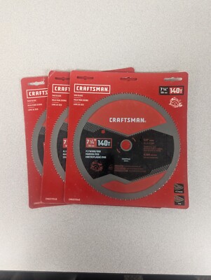 3x Craftsman 7-1/4 Circular Saw Blade 140T
