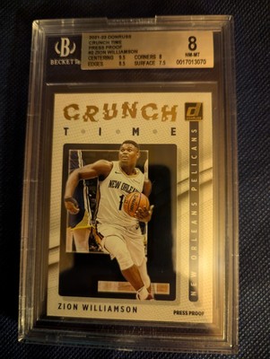 2021-22 Panini Donruss - Crunch Time Press Proof #2 Zion Williamson