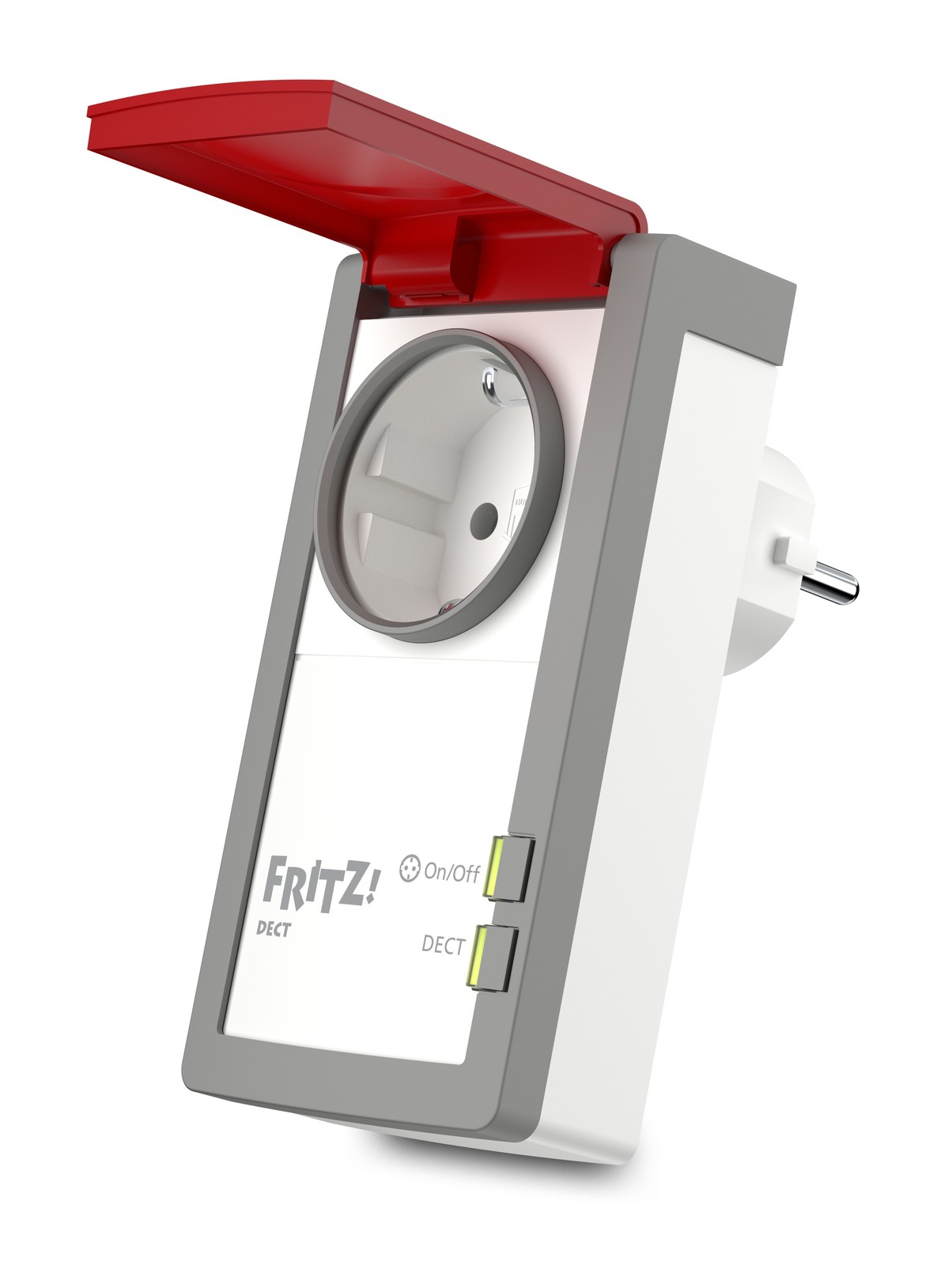 AVM FRITZ!DECT 210 SmartHome, Steckdosenadapter weiß/rot