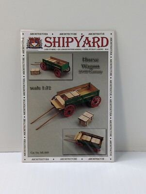 Shipyard Laser Cut Model 1:72 Scale Horse Wagon XVIII ML:069 New Sealed 