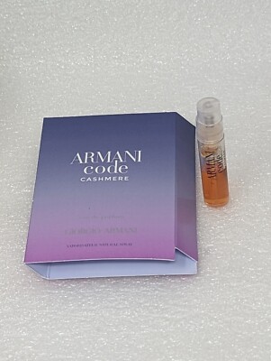 Giorgio Armani Armani Code Cashmere Eau de Parfum Perfume Sample 0.04 oz/1.2 ml
