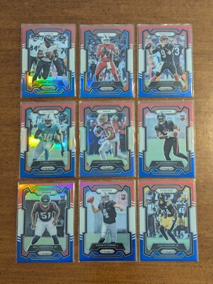 2023 PRIZM FOOTBALL  RED WHITE & BLUE SP ~ YOU PICK, COMPLETE YOUR SET w/ RC