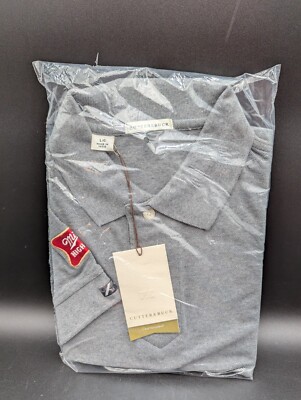NEW Vintage Vantage Miller High Life Beer Polo Shirt Men's Size L Large Gray Bar