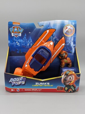 Paw Patrol Aqua Pups Zuma Transforming Lobster Vehicle With Zuma Figure In Box