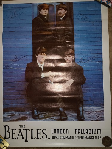 THE BEATLES ロンドン パラディウム ポスター THE BEATLES LONDON PALLADIUM ROYAL COMMAND PERFORMANCE 1963